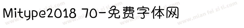 Mitype2018 70字体转换